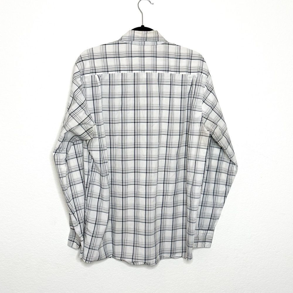 🍋 Wrangler • Men’s Plaid Wrinkle-Resist Long-Sleeve Shirt L - Picture 3 of 4